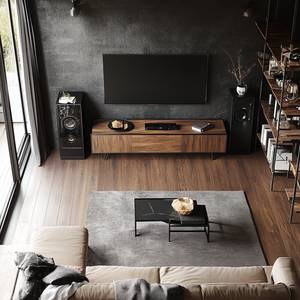 סלון מגירת עץ אחסון ארון טלוויזיה נשלפת מדיה מדיה קונסולת טלוויזיה - Product Image 6