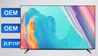 Téléviseur intelligent LED 17 pouces haute définition sans cadre, fréquence de rafraîchissement 60 Hz, 1080p, Android, WiFi sans fil, Smart TV