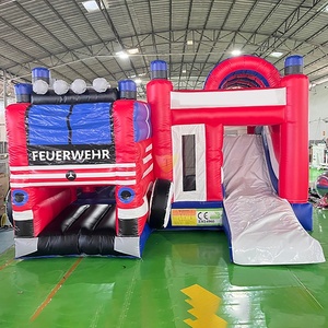 Tobogán Inflable Seco para Exteriores, Castillo Inflable, Pista <span class=keywords><strong>de</strong></span> Obstáculos Inflable con Tobogán - Product Image 1