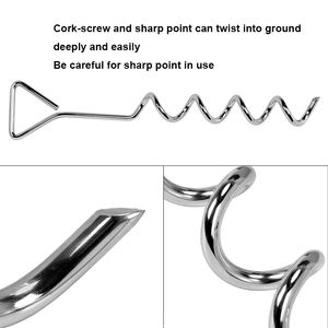 Set Ayunan Pasak Tanah Spiral Sistem Tie Down Tugas Berat/Jangkar Trampolin - Product Image 2
