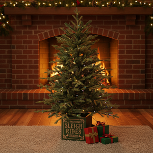 Arbre de Noël Artificiel de Luxe Professionnel à Charnières, 1,5m-3m, Pré-Éclairé, Forme Pleine, Pointes Haute Densité, Décoration d'Événements - Product Image 3