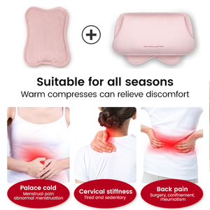 Ceinture en peluche pour bouillotte mignonne Sac à eau chaude électrique rechargeable avec couvercle - Product Image 4