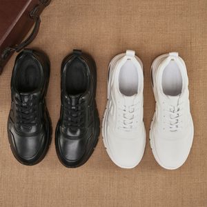 Twinbell – baskets à coussin d'air en cuir véritable pour hommes, semelle épaisse, semelle intermédiaire EVA, semelle extérieure en caoutchouc, chaussures de fitness d'automne - Product Image 3