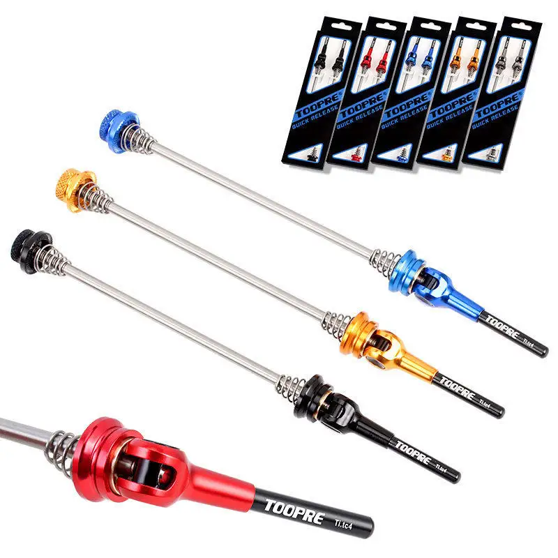 Toopre Quality Titanium Alloy Shaft Bicycle Quick Release Skewers with Alu CNC Quick Releasse Skewer Handle