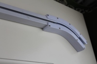 Connecteur de rail de rideau motorisé en alliage d'aluminium à commande APP, 90 et 135 degrés, accessoires de rail contemporains