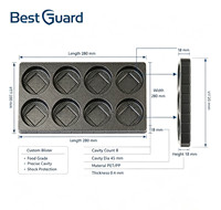 Barquette alimentaire personnalisée réutilisable en PET pour gâteaux de lune, bonbons, desserts et salades – Emballage type coquille pour boulangerie
