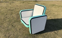 Canapé gonflable d'extérieur, siège portable imperméable, chaise en tissu Drop Stitch pour tente