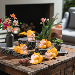 Bán Buôn Điêu Khắc Dễ Thương Phim Hoạt Hình 3D Nhỏ Sóc Bức Tượng Nhỏ Động Vật Nhựa Thu Nhỏ Nhân Vật Kid Đồ Chơi Quà Tặng Đối Tượng Quà Tặng - Product Image 1