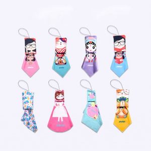 Custom Logo Anime Reusable Foldable Silk Screen Printing Microfiber Glasses Cleaning Cloth <b>Keychain</b> Pouch Clip Bulk <b>Personalized</b> - Product Image 5