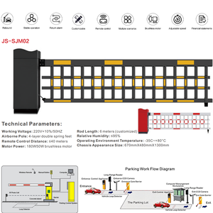 明旭自動遮断機（ナンバープレート認識システム搭載）スマート駐車管理ブラシレス交通遮断ゲート - Product Image 2