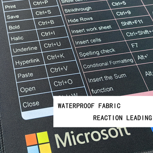 Tappetino Mouse XXL per Excel con Scorciatoie, Impermeabile, Antiscivolo, con Bordi Cuciti, per Ufficio e PC - Product Image 5