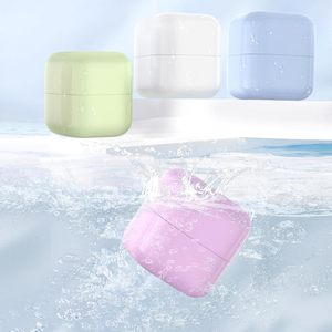 Pot carré double couche en PP 20g 30g 50g 100g, pots cosmétiques vides en plastique PP de forme carrée blanc, noir, bleu avec couvercles - Product Image 5