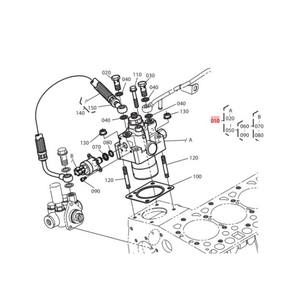 Pompe d'alimentation en huile Doosan Daewoo 200 bars 1 étage pour chariot élévateur hydraulique D20S D25S D30S - Product Image 1