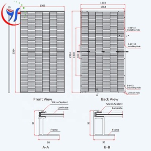 โมดูลพลังงานแสงอาทิตย์แบบสองด้าน640W 650W 665W Trina TSM-DEG21C.20 - Product Image 5