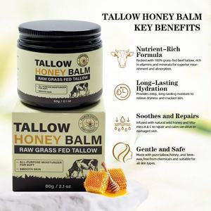 Baume de beauté au suif de bœuf OEM 100% nourri à l'herbe, miel sauvage, niacinamide, acide hyaluronique, vitamine C, nourrissant en profondeur pour le visage et le corps - Product Image 5
