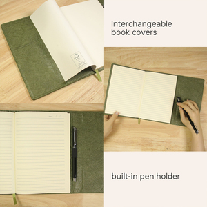 Cahier de notes personnalisé personnalisé avec bande <span class=keywords><strong>élastique</strong></span> cahier de notes avec stylo fabricant personnalisé cahier de couverture en cuir - Product Image 5