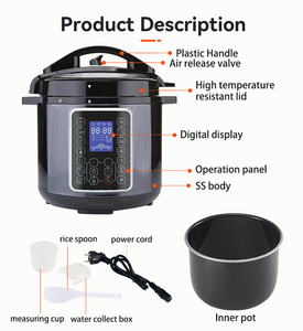 Cuisinières électriques intelligentes multifonctionnelles à pression, avec cuve intérieure en aluminium et cuve intérieure en acier inoxydable 304, pour usage domestique et commercial familial - Product Image 5