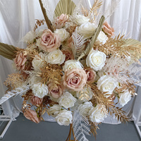 Fournitures de décoration de mariage IFG 26 pouces Boho automne boule de fleur artificielle pièces centrales