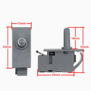 Interruptor de Puerta para Refrigerador Midea, 32x15mm, Mecánico, 2 Pines, para Control de Luz del Refrigerador - Product Image 1