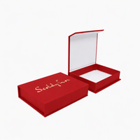 Boîte à bijoux magnétique personnalisée de luxe avec logo en estampage à chaud pour l'emballage de parfums Attar