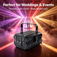Projecteur laser de scène à faisceau 3D 12W DMX512 FB4 ILDA avec contrôle Bluetooth, animation, faisceau lumineux IP33 pour mariage, DJ, discothèque