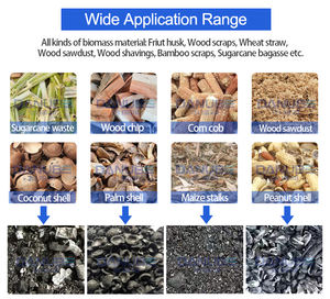 Four rotatif intelligent pour la production de charbon de sciure de bois, vente de machines de pyrolyse motorisées, four de carbonisation - Product Image 4