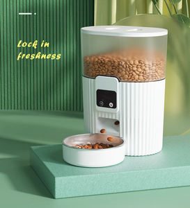 애완 동물을위한 맞춤형 수유 일정이있는 자동 고양이 피더 3L 애완 동물 피더 시간 고양이 사료 디스펜서 프로그램 1-4 식사 매일 - Product Image 4