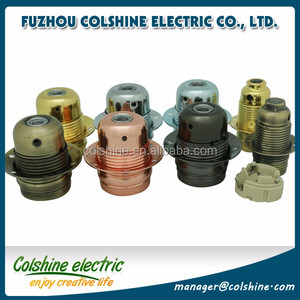 Cổ điển ánh sáng ổ cắm E26 bóng đèn ổ cắm Vàng Gốm Sứ giữ đèn - Product Image 4