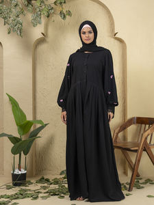 Nouvelles tenues pour femmes, abaya brodée, hijab, robe musulmane, kimono, abaya longue à manches longues, ensemble abaya ample de style arabe de Dubaï, best-seller pour l'Aïd. - Product Image 5