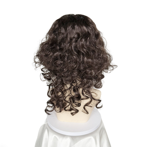 Conjunto de Peluca y Barba para Disfraz de Mago, Peluca Rizada Marrón para Disfraz de Jesús con Bigote Falso - Product Image 5