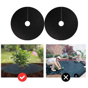 <span class=keywords><strong>Toile</strong></span> <span class=keywords><strong>de</strong></span> <span class=keywords><strong>paillage</strong></span> ronde anti-mauvaises herbes pour jardinage, tapis anti-herbe, <span class=keywords><strong>toile</strong></span> paysagère non tissée, bâche anti-herbe - Product Image 5
