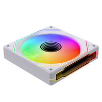 Ventilateur de refroidissement ARGB AntarcChill Infinity Mirror Design à haut débit d'air avec contrôle PWM pour PC de jeu de bureau, refroidisseur de boîtier d'ordinateur en plastique