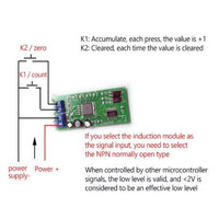 Compteur de déclenchement d'accumulateur de Module haute Performance pour DC 5V 12V 36V 4 chiffres affichage 0.56 pouces raccord pour industriel