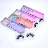 Boîte à cils personnalisée Midas Cosmetic Mink, avec tiroir, finition mate, estampage à chaud or, revêtement UV, carton brillant