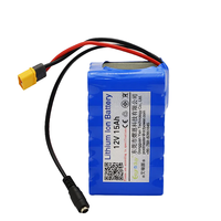 Paket Baterai Lithium Ion 12V 15Ah Kustom OEM 18650 Kustom OEM untuk Fish Finder, Mesin Pemotong Rumput Robot, Kamera Keamanan CCTV, Bersertifikasi CE RoHS