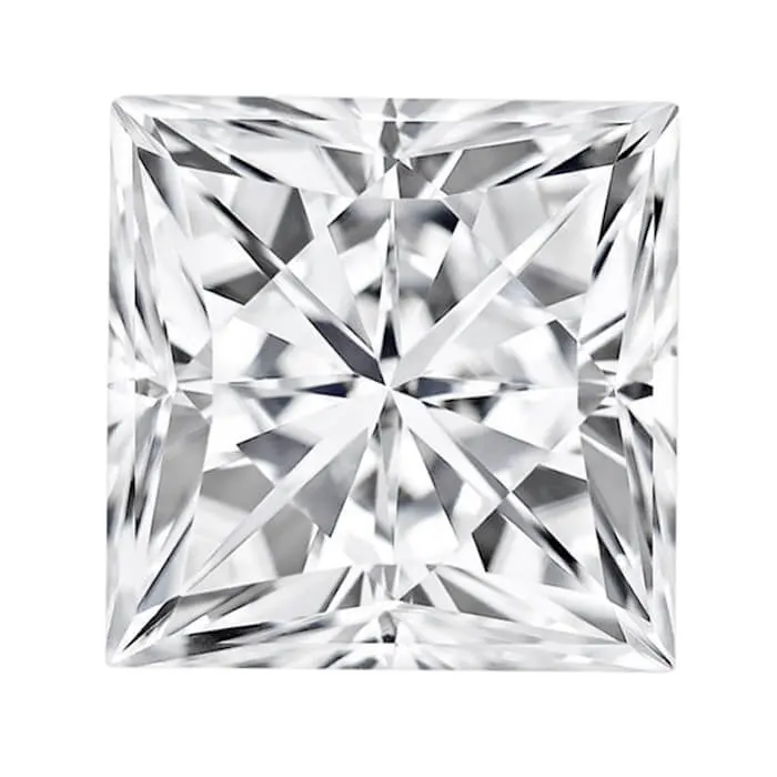 Moissanite Stone GRA Certified Square Cut VVS Moissanite Diamond