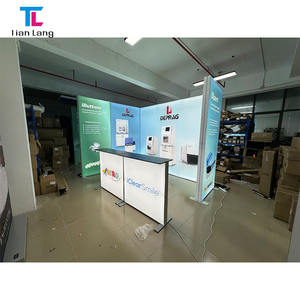 New Design Durable <b>Advertising</b> Equipment 20x8ft Aluminum SEG Fabric LED Portable Display Stand Trade Show Booth Backlit Wall - Product Image 3