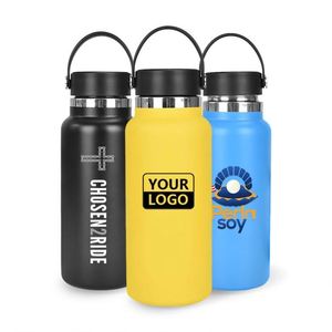 Bouteille d'eau en acier inoxydable recyclé écologique 17oz/20oz/25oz/32oz avec couvercle, logo personnalisé, 500ml, différentes couleurs disponibles - Product Image 6