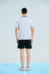 Jersey Tenis Bulu Tangkis Biru Dongker yang Dapat Disesuaikan untuk Pria Wanita Anak-anak, Kaos Latihan Tim dengan Cetak Sublimasi, Pakaian Jersey Olahraga - Product Image 3