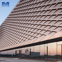 Panneaux muraux modernes en métal découpé au laser 3D, perforés, coupe-vent, en aluminium, pour revêtements verticaux et murs-rideaux d'hôtels (vente en gros)