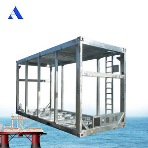 Dérapage de cadre de levage de conteneur offshore standard de 20 pieds DNV 2.7 galvanisé à chaud - Product Image 1