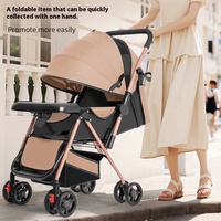 Poussette pliable haute et légère pour bébé, réversible, pour nouveau-né et enfant en bas âge de 0 à 36 mois