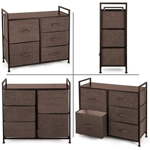 5 cassetto Tessuto di Immagazzinaggio Comò Torre Organizer Unità <span class=keywords><strong>per</strong></span> la Camera Da Letto, Armadio, Camera dei bambini - Product Image 3