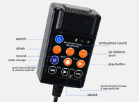 Megáfono Portátil USB ER-66S de Alta Potencia de 50 W, Altavoz de Mano Recargable con Alarma, Grabación, Sirena para Animadores