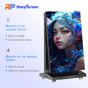 Écran publicitaire numérique portable GOB P1.25 P1.53 P2 P2.5 640*1920mm pour événements, magasins, affichage LED pliable en intérieur - Product Image 2