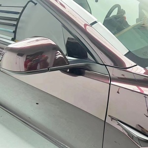 WRAPMASTER 1.52*17m autocollant PET Tourmalie rouge brillant vinyle autocollant brillant rouge vinyle Wrap - Product Image 6