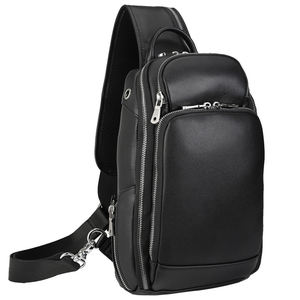 Borsa a tracolla in vera pelle da donna multiuso Daypack tracolla tracolla borsa Messenger con porta di ricarica USB - Product Image 4