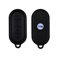Télécommande universelle sans fil RF 433 MHz à 4 boutons en métal ABS Century Aoke, la plus vendue, pour porte de garage, portée 50 m, piles AAA