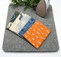 Tapis de pressage en laine naturelle portable, transfert rapide de la chaleur pour les quilteurs, la couture, les loisirs créatifs et l'usage domestique