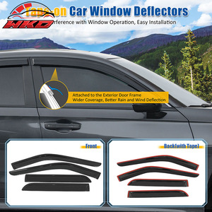 For Ford Explorer 11-19 Acrylic Wind Deflectors <b>Rain</b> <b>Guards</b> <b>Window</b> Visors 4Pcs <b>Car</b> Door Side <b>Window</b> Protection - Product Image 2